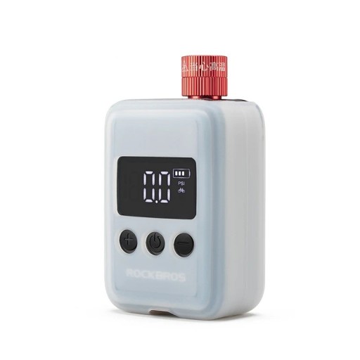 Mini elektryczna pompka cyfrowa 500 mAh 9 cm ABS aluminium zawór 1,6 cm przenośna kompaktowa do rowerów i do pompowania opon