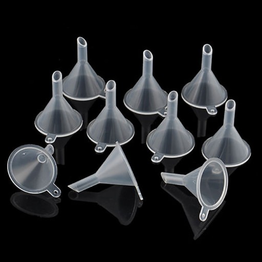 Mini entonnoirs en plastique 10 pcs