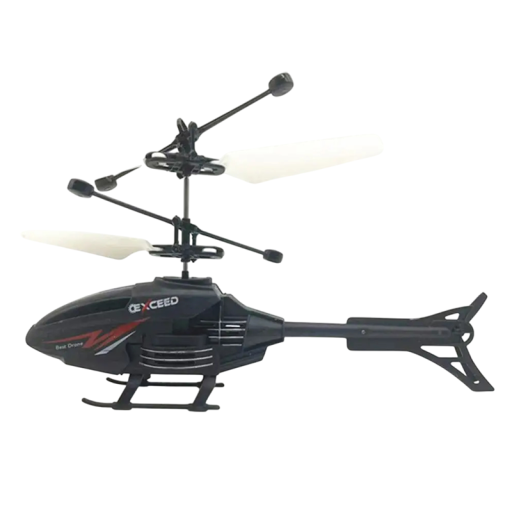 Mini Flying Helicopter 100 g Rechargeable RC Toy with Infrared Sensor LED Lights USB Charging Plastic Drone for Children and Adults