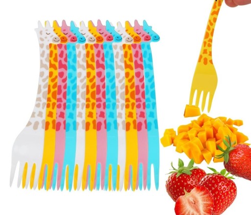 Mini forchetta giraffa 12 pz