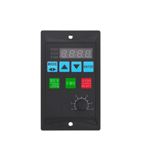 Mini frekvensomformer inverter RS485 til motor, 1500 W, udgang 0,4 kW, 220 V, 6 x 10,2 x 13,2 cm, sort, til panelmontering