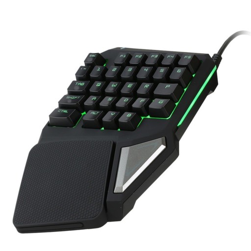 Mini-gamingtastatur med baggrundsbelysning