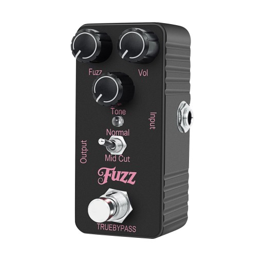 Mini gitaar effect pedaal Fuzz Compacte distortion effect True Bypass Kunststof behuizing 3 knoppen Volume Tone Fuzz Voor elektrische gitaar