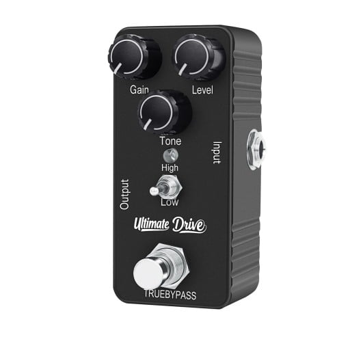 Mini gitáreffekt pedál Ultimate Drive Kompakt torziós effekt True Bypass Tartós műanyag ház Erős overdrive hangzás gitárhoz