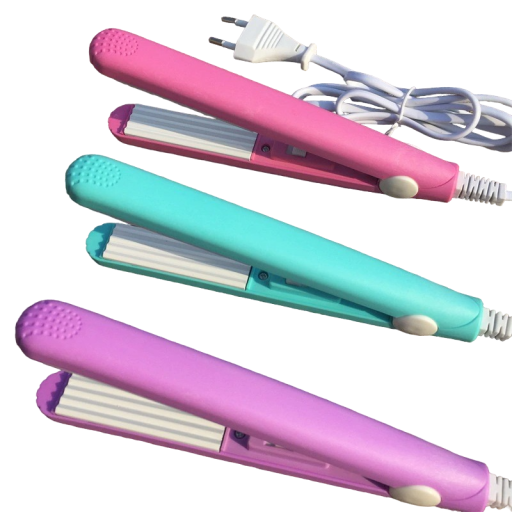 Mini hair crimper 18 × 1.7 cm ceramic plate 140–220 °C low power 15–25 W EU plug