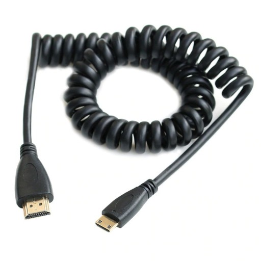 Mini HDMI til HDMI fleksibelt forbindelseskabel M/M