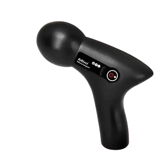Mini hierontapistooli, 9 nopeusasetusta, 4 hierontapäätä, lämmitys- ja jäähdytysfunktio, USB-lataus, ergonominen muotoilu, hiljainen