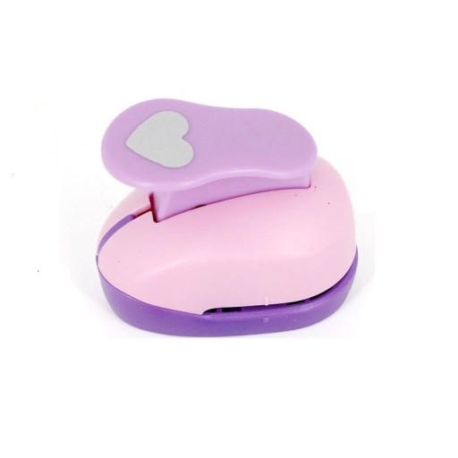 Mini hulsestans til papir i form af et hjerte Hulsestans med hjerte motiv 5 x 4,5 x 3 cm