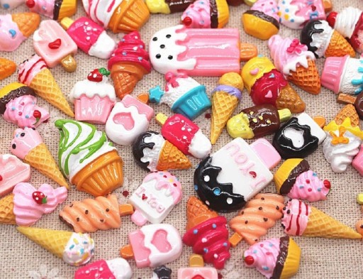 Mini Ice Cream Decorations 20 pcs
