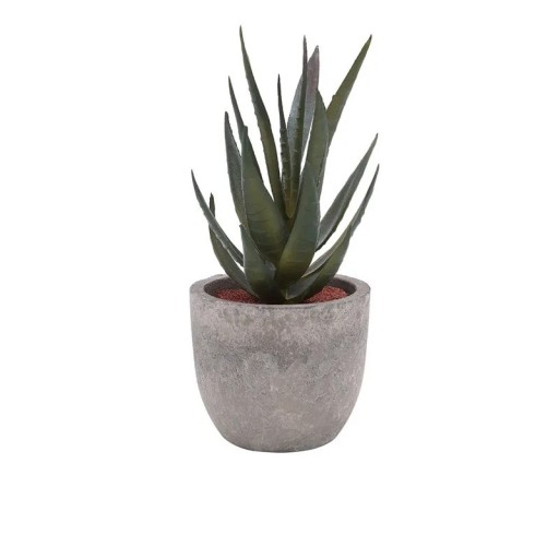 Mini konstgjord Aloe växt i kruka Liten falskt träd Dekorativ Bonsai Simulerad Blomma Bordsskiva Prydnad Hemmakontor Trädgårdsdekor