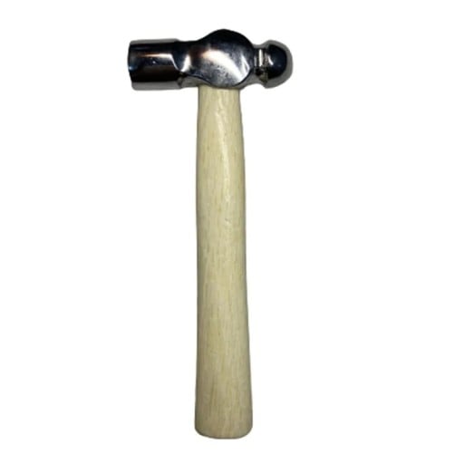 Mini Kugelhammer runde Kopf 15,5 cm Stahlkopf Nussbaumholz natürlich Handwerkzeug für Heimwerker und feine Arbeiten