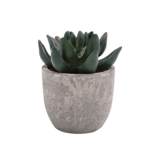 Mini kunstig aloe vera i potte 1 stk. falsk bonsaiplante simuleret træ borddekoration hjemmekontor havepynt