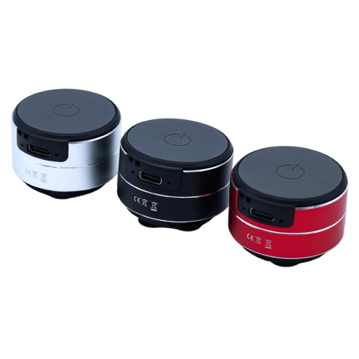 Mini langaton resonanssikaiutin Bluetooth TWS 5 W värisevä stereo kantama 10 m 4 x 4 x 2,8 cm ABS ja alumiiniseos kannettava
