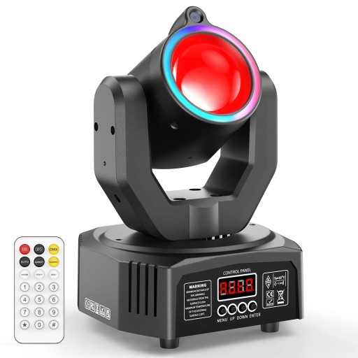 Mini LED pistevalaisin liikkuvalla päällä 30 W RGBW säteet vihreä laseridiodi ABS musta näyttövalaisin DJ juhliin