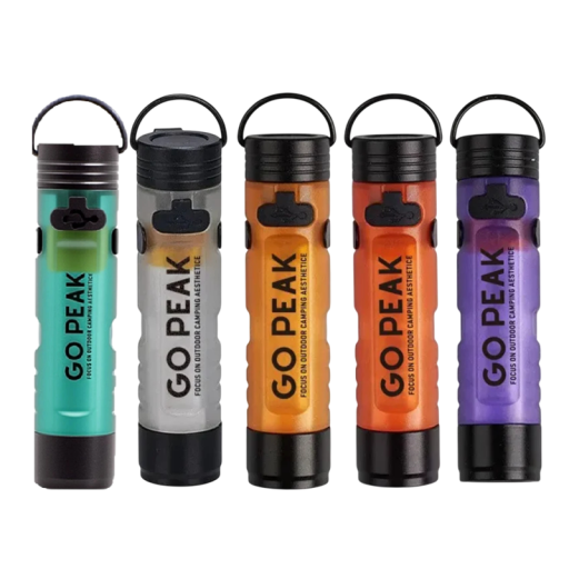 Mini LED Taschenlampe mit Clip USB wiederaufladbar 200 mAh 6,45 x 1,55 cm Aluminiumlegierung Taschenlampe für Camping und Tragen