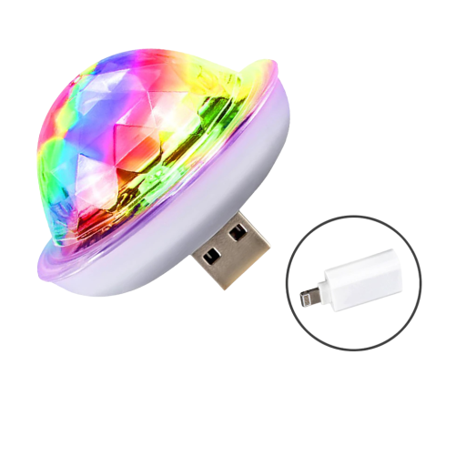 Mini luz colorida Lightning