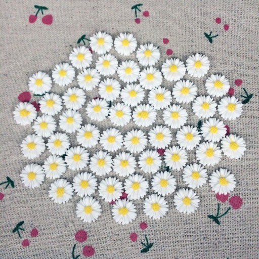 Mini marguerittdekoration 100 stk.