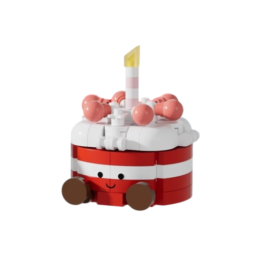 Mini model al tortului de aniversare 4 x 4,15 x 4,55 cm 139 bucăți Micro cărămizi de construcție Desert dulce Set creativ pentru copii și adulți