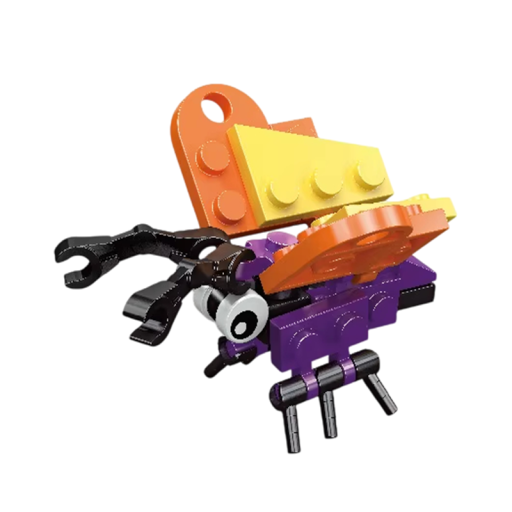 Mini modelo de inseto Borboleta 4,65 x 3,35 x 3,75 cm 26 pcs Blocos de construção micro Pequeno quebra-cabeça 3D para crianças Conjunto de blocos
