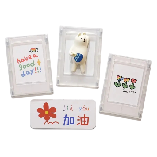 Mini moldura fotográfica magnética em acrílico 8,8 x 6,3 cm Dimensão interna 6 x 4,5 cm Moldura Polaroid para fotos Para mesa, prateleira ou frigorífico