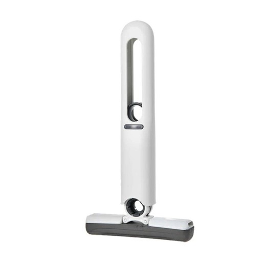 Mini mop s automatickým ždímáním 29,5 x 15,5 cm Bílý mop s houbičkovou hlavicí na podlahy okna a pracovní desky