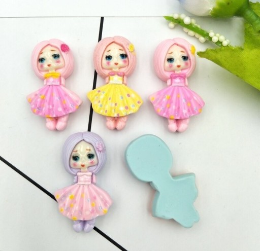 Mini muñeca decorativa 10 piezas C578
