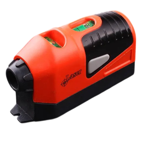 Mini nível a laser Nível portátil com linha a laser Medição horizontal e vertical Nível de bolha Alinhamento preciso