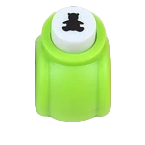 Mini papirstempel formet som en bjørn Hulstempel der former et bjørnemotiv til papir Papirstempel til børn Børnehulstempel med en bjørn 3 x 2,5 x 3,2 cm