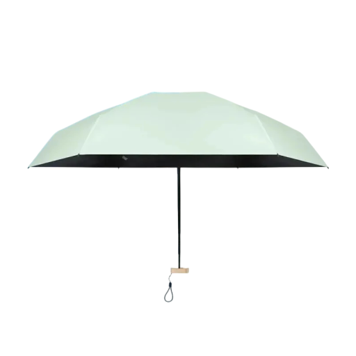 Mini parapluie de poche 19x5x5 cm Parapluie pliant avec protection UV Surface en vinyle contre les rayons ultraviolets Parapluie compact pour sac à main