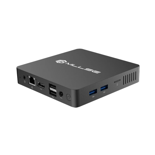 Mini PC MLLSE M2 Pro 120 × 120 × 22 mm Intel J3710 8 GB RAM + 128 GB SSD Mini PC tăcut cu HDMI și USB 3.0 pentru birou, cinema acasă și muncă