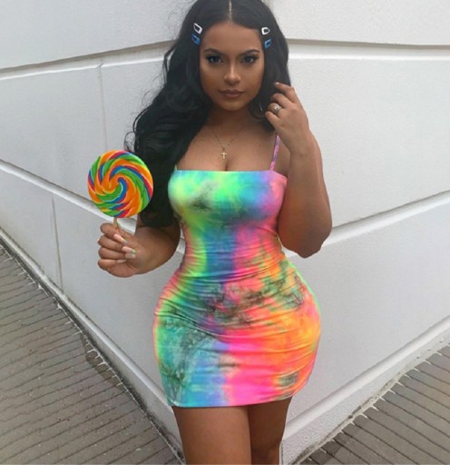 Μίνι φόρεμα ουράνιο τόξο