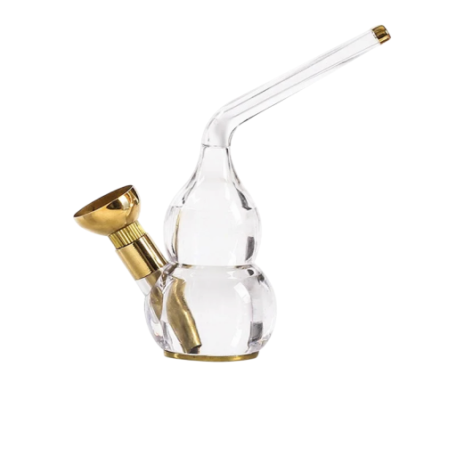 Mini pipa de agua 106 mm acrílico latón boca 19 mm bong de agua compacto filtración de humo a través del agua para tabaco uso diario