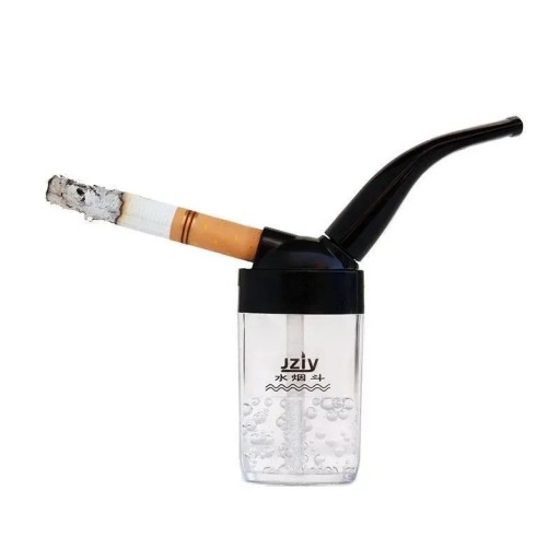 Mini pipa de agua con filtro acrílico transparente bong de agua filtración de humo a través del agua para reducir contaminantes al fumar