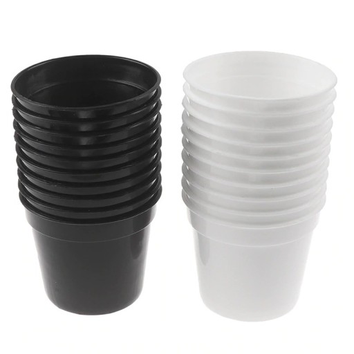 Mini plastik urtepotte 10 stk.