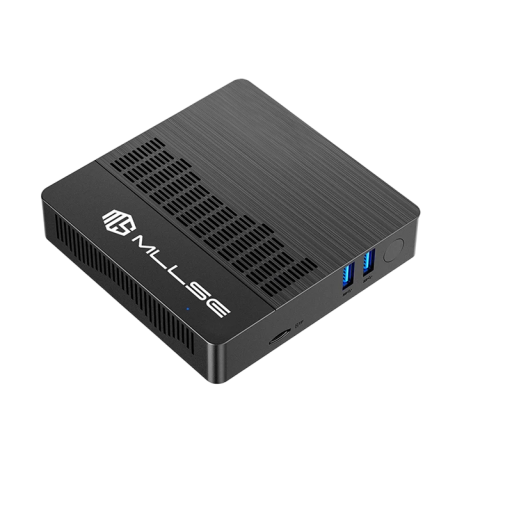 Mini počítač MLLSE 119 × 119 × 24,5 mm 6 GB RAM + 128 GB SSD Kompaktní tichý Mini PC s USB 3.0 porty a HDMI výstupem pro kancelář a domácnost
