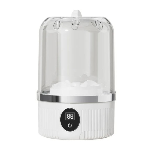 Mini Portable Washing Machine for Small Clothes and Underwear Wireless 1000 rpm with Rechargeable Battery 3000 mAh White for Travel and Home