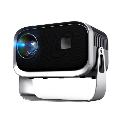 Mini proiettore LED Cinema domestico portatile Proiettore compatto con WiFi Lettore domestico Android 4K rotazione 360° 17,5 x 15 x 10,5 cm