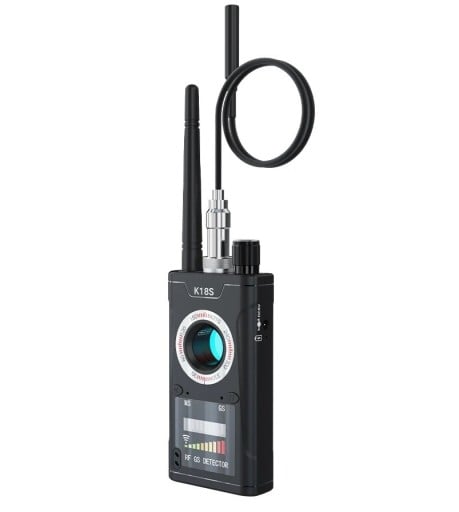 Mini rilevatore di telecamere nascoste e dispositivi GPS Rilevatore infrarosso compatto di intercettazioni Scanner di sicurezza portatile