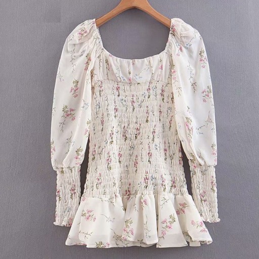 Mini rochie de dama cu imprimeu de flori