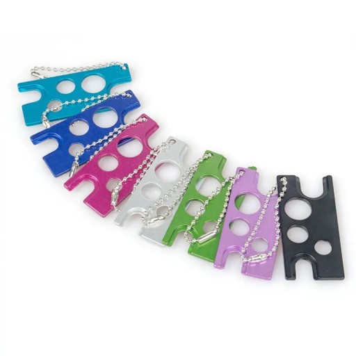 Mini roestvrijstalen flesopener 5,8 x 2,2 x 0,2 cm Verwijderaar van lijmstoppen voor wimpers Openingsgereedschap 0,8–1,3 cm Compact hulpmiddel