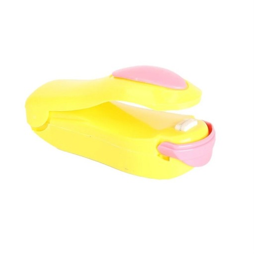 Mini sellador al vacío de alimentos 9 x 3,5 x 3,3 cm Sellador al vacío portátil para almacenamiento de alimentos Alimentado por 2 baterías AA Pequeño dispositivo de sellado térmico para envasado de alimentos