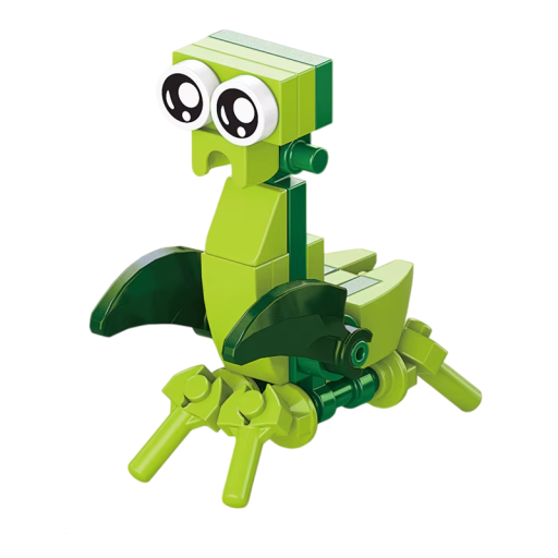 Mini Seta de Construcción 2,3 x 5,1 x 5,3 cm Mantis 28 Piezas Micro Ladrillos 3D Rompecabezas Insecto para Niños a Partir de 9 Años Desarrollo de la Creatividad y la Motricidad Fina