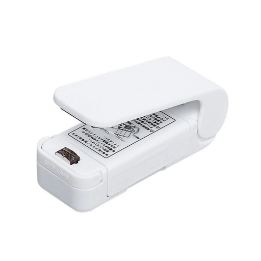 Mini sigilare vid pentru alimente 9 x 3,5 x 3,3 cm Mașină de sigilat portabilă cu 2 baterii AA