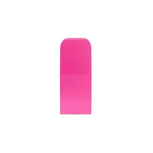 Mini skraber til bil kompakt 3 cm pink plastisk skraber til glas bilvindu til rengøring af hjørner og anvendelse af folie til bilruder