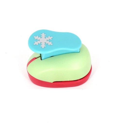 Mini snefnug papirstansemaskine Snefnugformet stansemaskine Papirstansemaskine til børn Snefnug børnestansemaskine 5 x 4,5 x 3 cm