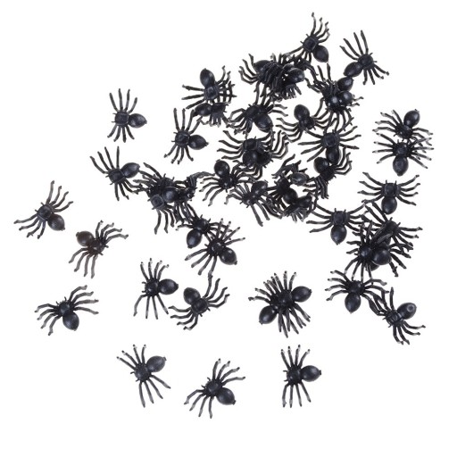 Mini Spider Decorations 50 pcs