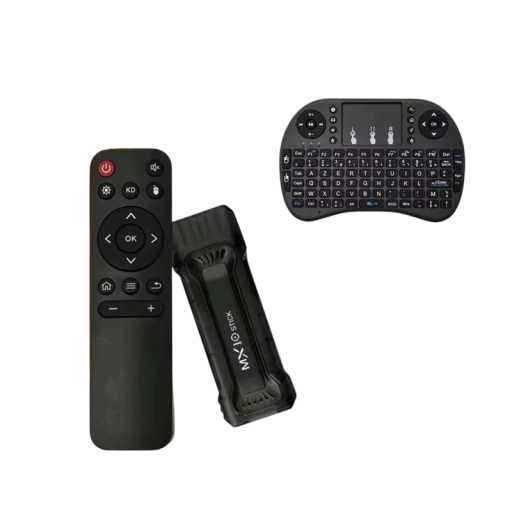 Mini stick TV Android 13 4K HDMI Google Assistant 1+8 GB Full HD Wi-Fi 5 GHz cu mini tastatură wireless 2.4G și touchpad pentru divertisment acasă