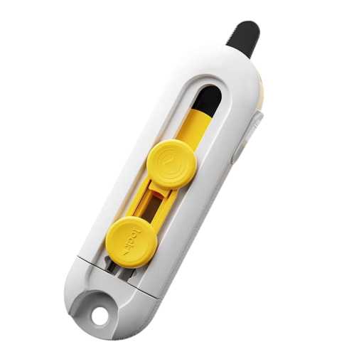 Mini taglierino magnetico per scatole con chiusura di sicurezza Taglierino preciso per pacchi e cartoni per uso domestico Ufficio e magazzino