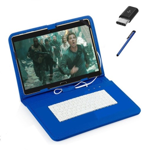 Mini teclado para tablet com capa