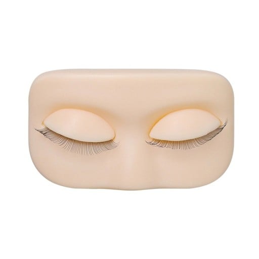 Mini tête d'entraînement 79 x 46 mm en PVC souple Tête d'entraînement pour l'extension des cils avec couvercles amovibles Modèle cosmétique